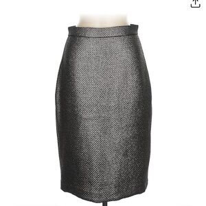 NWTs Banana Republic Metallic Tweed Pencil Skirt- Size 12 Tall